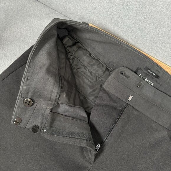 Talbots Pants Womens 6 Gray Newport Chino Straight Career Office Slacks Modern * - Picture 4 of 14